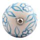Turquoise Leaf Floral Ceramic Wine Stopper